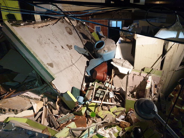 ▲ 지난 1일 오후 창원시 마산합포구에서도 가스 폭발로 주택 1채가 완전 붕괴됐다. /창원소방본부