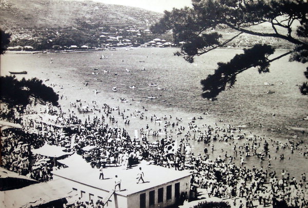 ▲ 1972년 8월에 찍은 가포해수욕장 전경 사진.