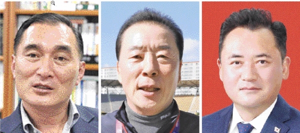 왼쪽부터 신석민, 김오영, 곽종욱 후보.