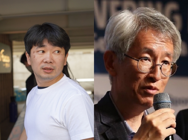 천용길(왼쪽) 뉴스민 대표, 김용진(오른쪽) 뉴스타파 대표. /뉴스민·뉴스타파