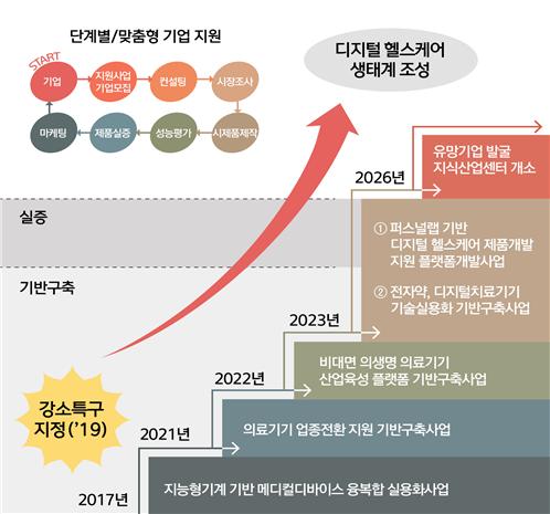 김해시 '디지털 헬스케어 사업 구축 과정'. /김해의생명산업진흥원