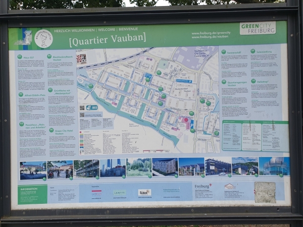 독일 프라이부르크시 보봉마을 조감도. 1구역부터 10구역으로 나뉘어져 있다. /전희식 작가