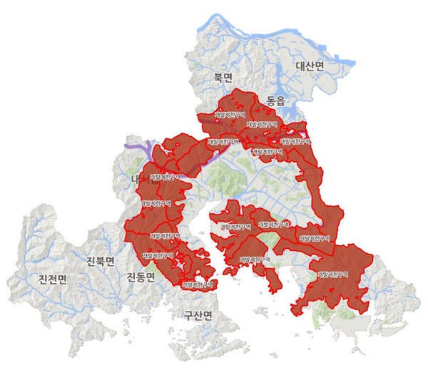 창원시 개발제한구역 위치. /창원시의회