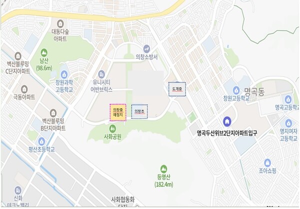 창원 가칭 '의창중' 설립 예정지. /경남교육청