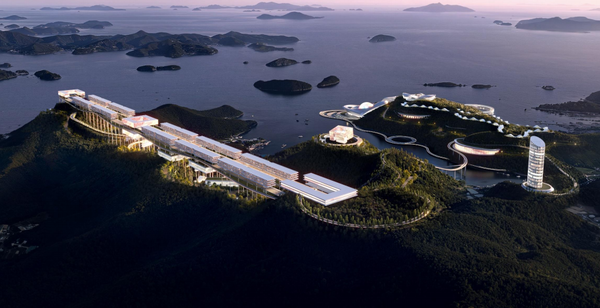 통영 해양관광단지 조감도. /경남도