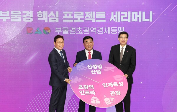 경남.부산.울산 광역자치단체장은  지난 3월 울산에서 2회 부울경 정책협의회를 열고 초광역 경제동맹 최우선 과제를 선정했다. /경남도