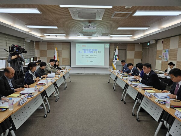 경남도는 지난 4월 도청에서 ‘부울경 초광역 경제동맹 수소·에너지동맹 회의’를 열었다. /경남도