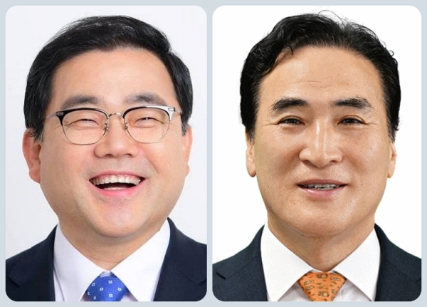 허성무(왼쪽) 더불어민주당 창원 성산, 김종양 국민의힘 창원 의창 국회의원.