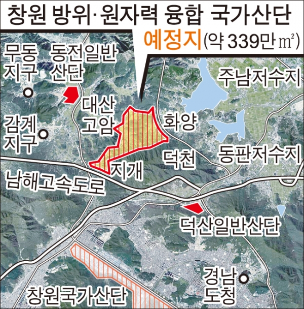 '창원 방산·원자력 융합 국가산업단지' 예정지. /경남도민일보DB