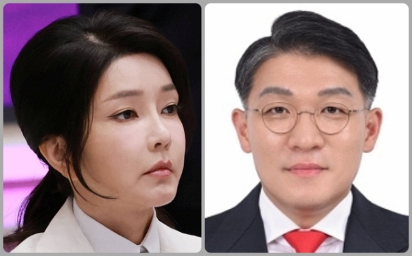 김건희 여사와 김상민 전 검사. /연합뉴스·경남도민일보 DB