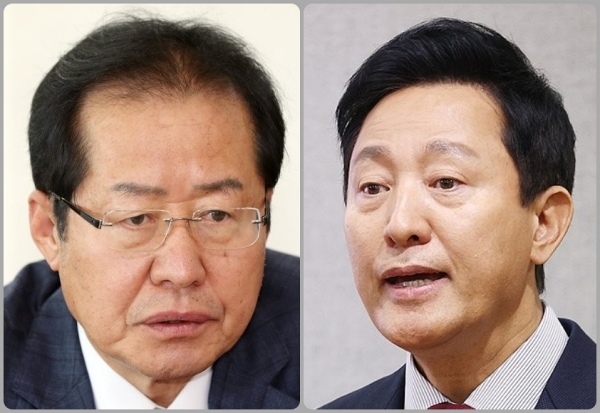 홍준표 대구시장과 오세훈 서울시장. /연합뉴스