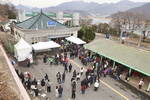 양산시 원동역 전경. /양산시