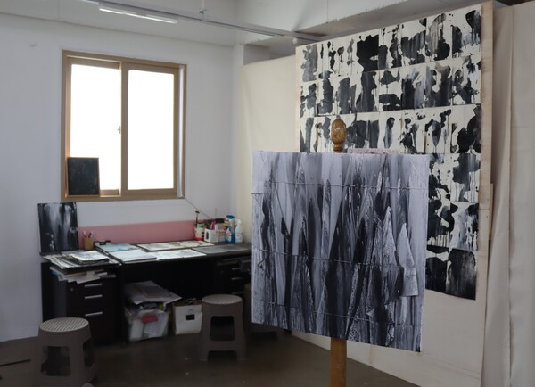 김성훈 작가 작업실. /백솔빈 기자