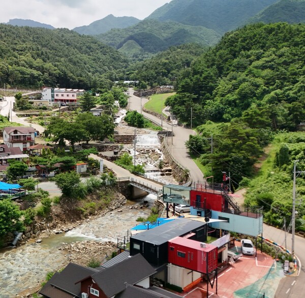 산청군 산청읍 내리 사방댐. /산림청