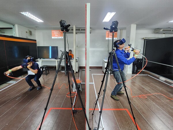 경남도는 외국인노동자 도입을 위해 현지에서 기량 검증 평가를 하고 있다. /경남도