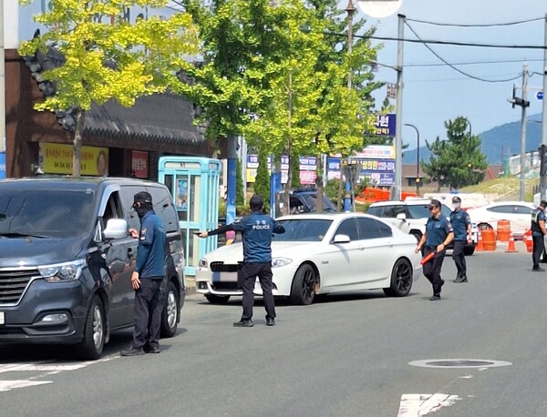 경찰 기동순찰대 활동 자료 사진./ 경남경찰청