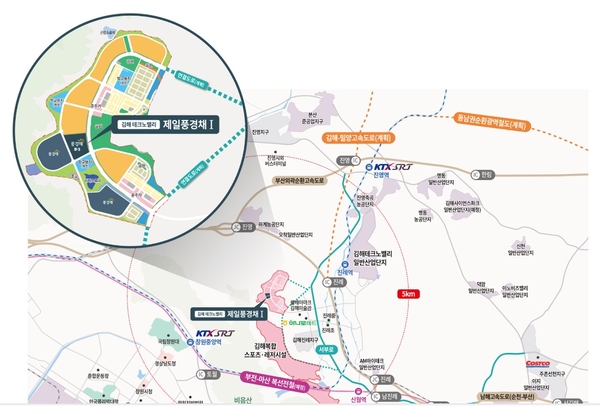 김해 진례면 시례지구 모습. /제일풍경채 누리집 갈무리