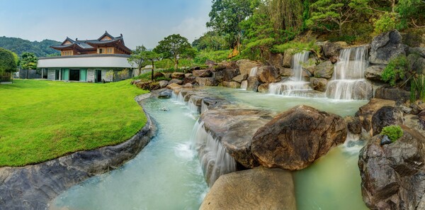 양산 한국궁중꽃박물관 정원.
