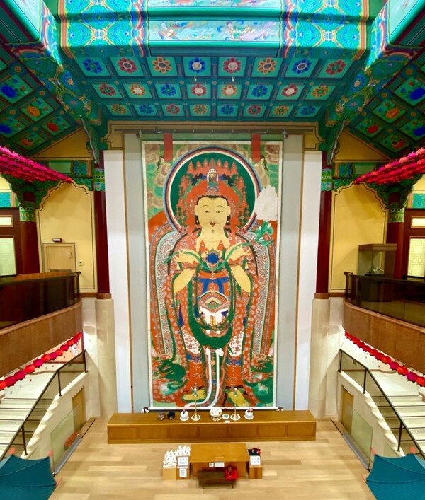 양산 통도사성보박물관 중앙홀.