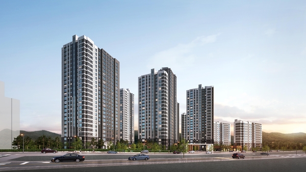 김해 진례 공공지원 민간임대주택 공급촉진지구 C-1 투시도. /LH경남지역본부