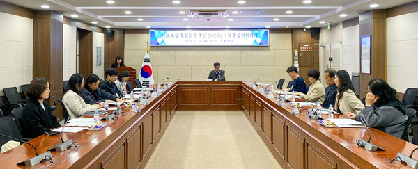 창녕군과 유관 기관, 돌봄 제공기관 종사자들이 참석해 통합지원회의를 하고 있다. /창녕군